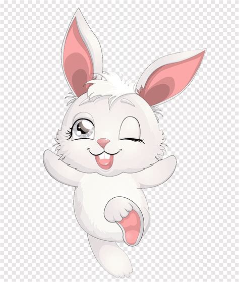 white bunny cartoon character